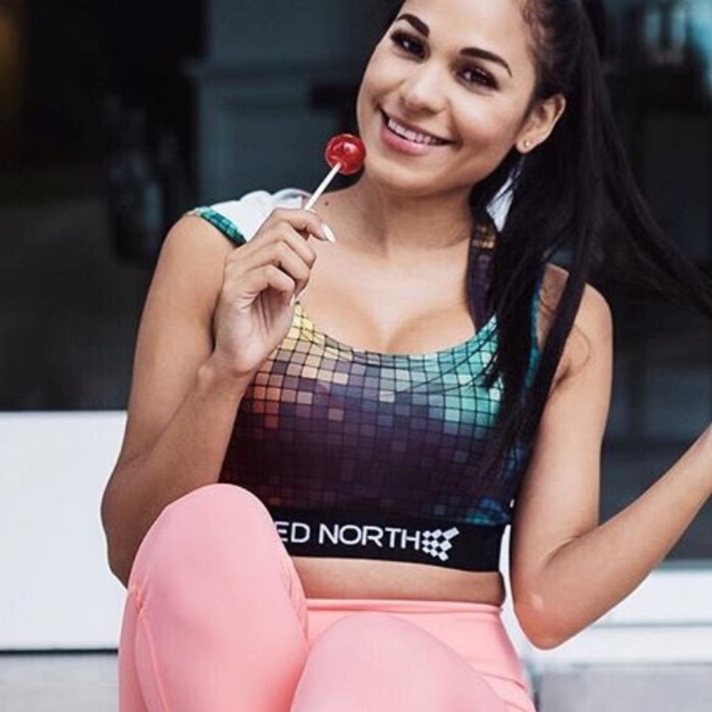 Jed North Cropped Hoodie / Spots Bra